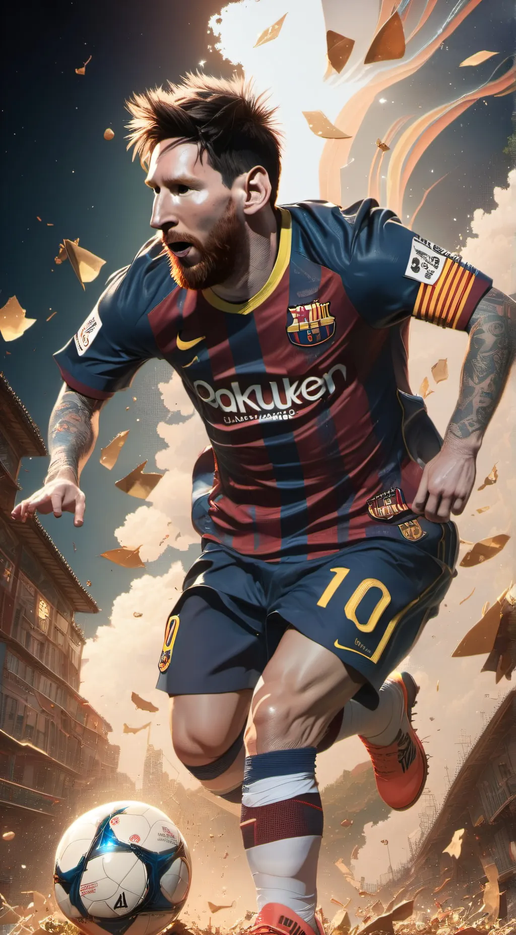 ai character: Messi  background