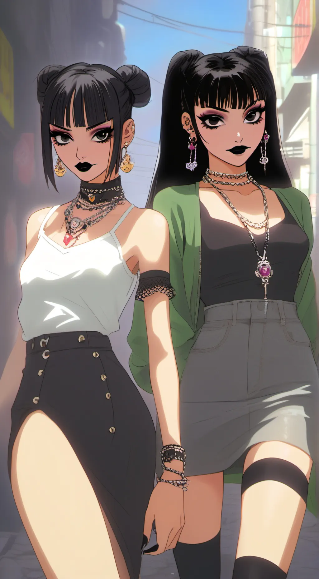 ai character: Gemma & jennah  background