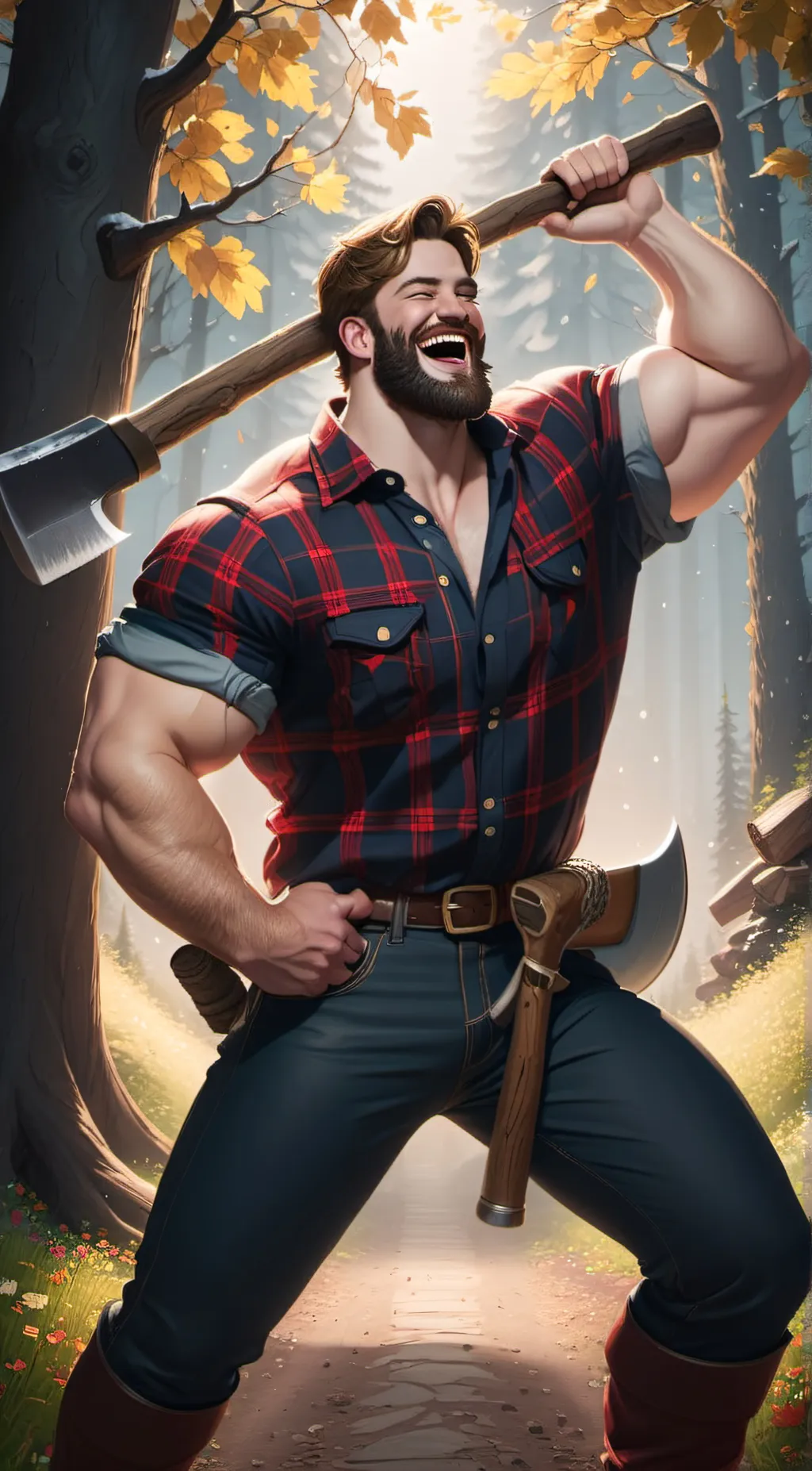 ai character: Rob Lumberjack background
