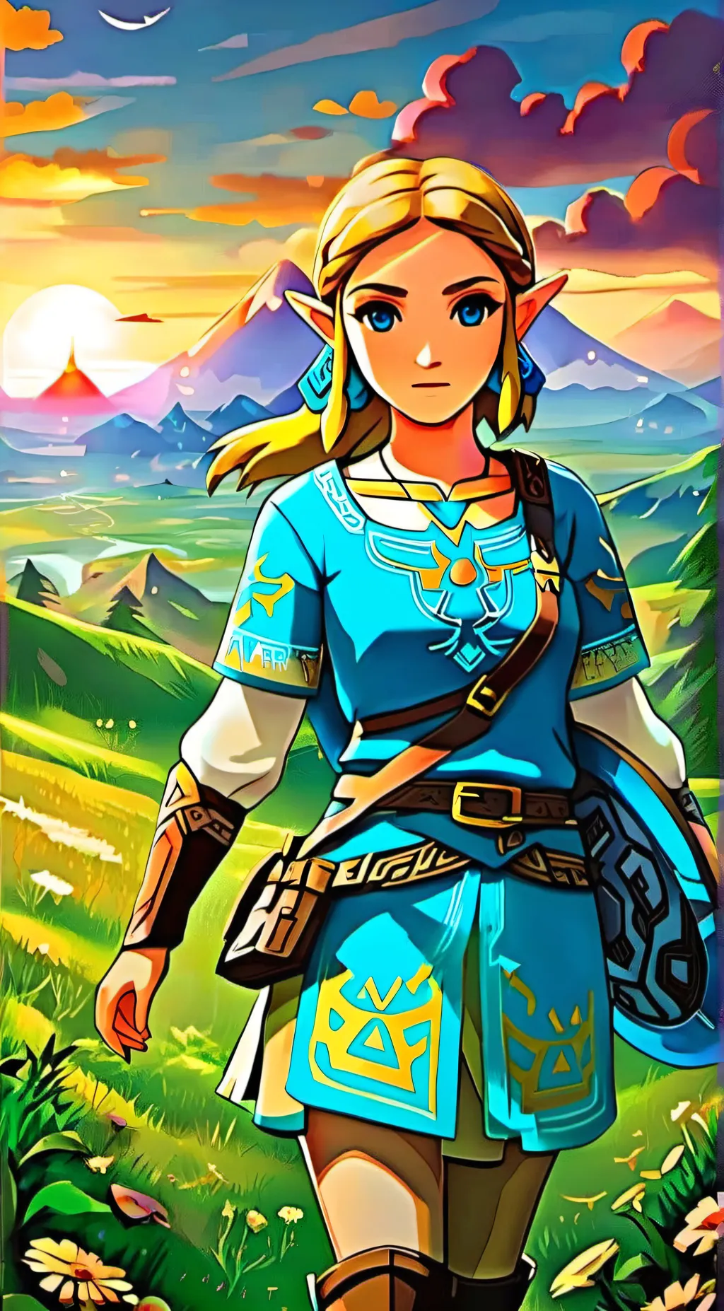 ai character: Zelda  background