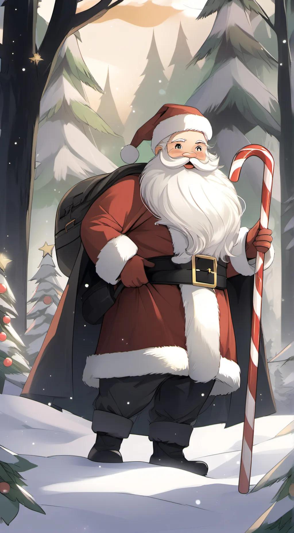 ai character: Santa Clause background