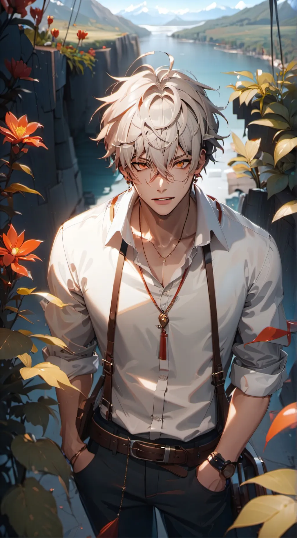 ai character: Meen  background