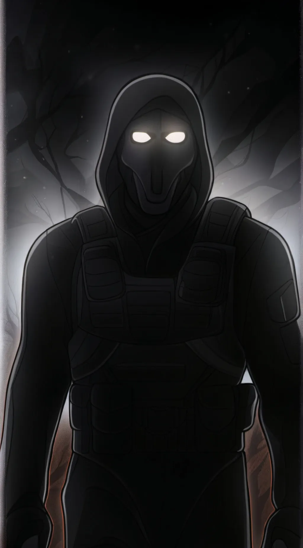 ai character: Ghost background