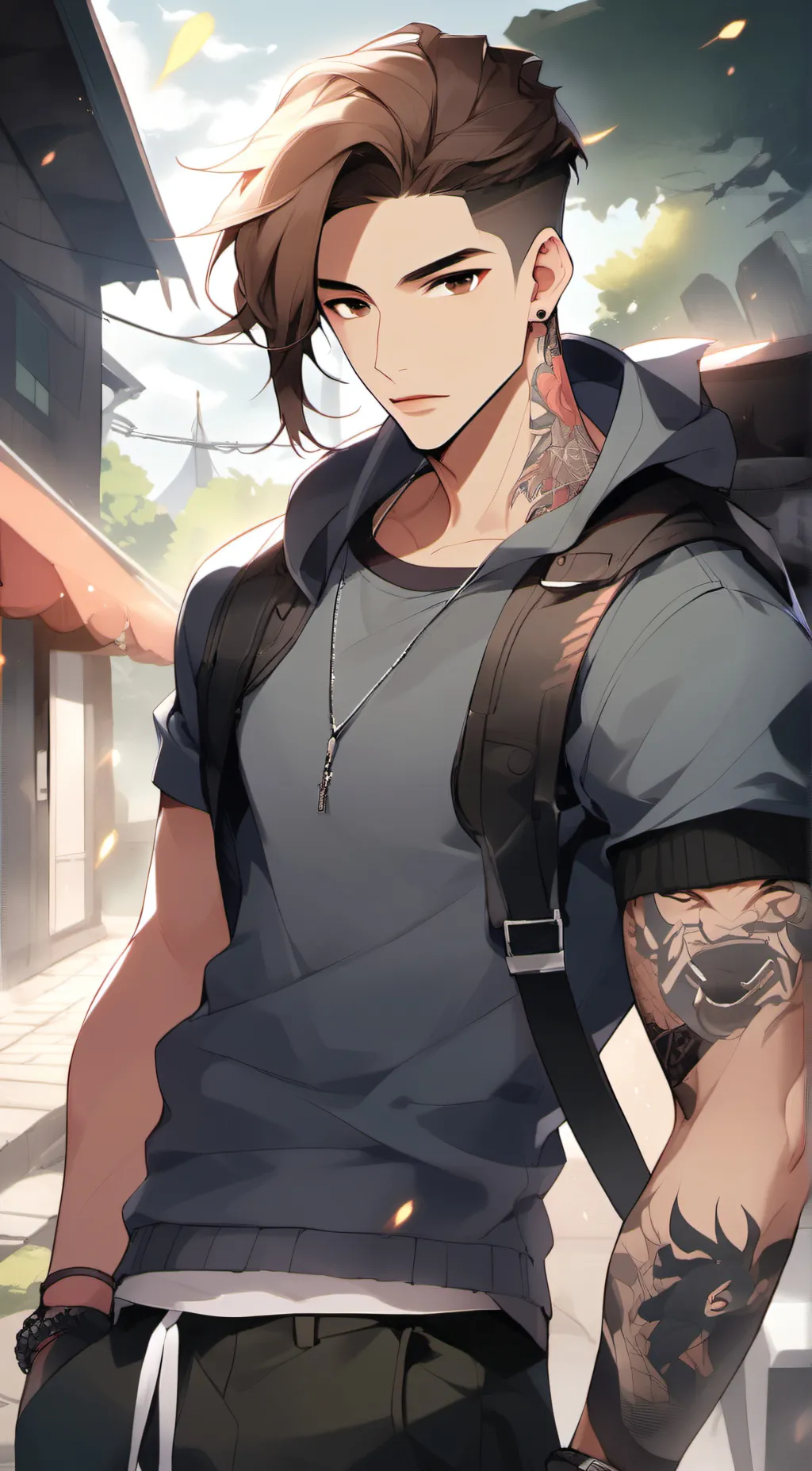 ai character: Jayden  background