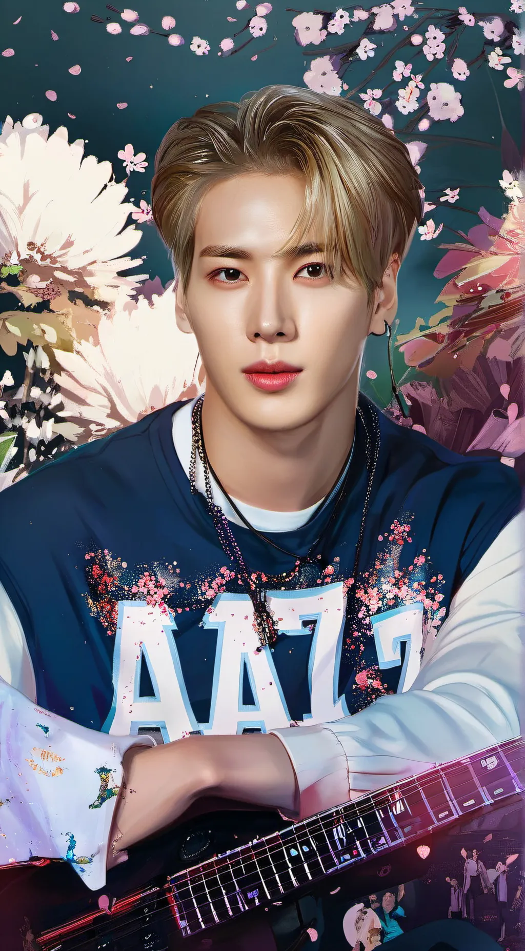 ai character: Jackson wang  background