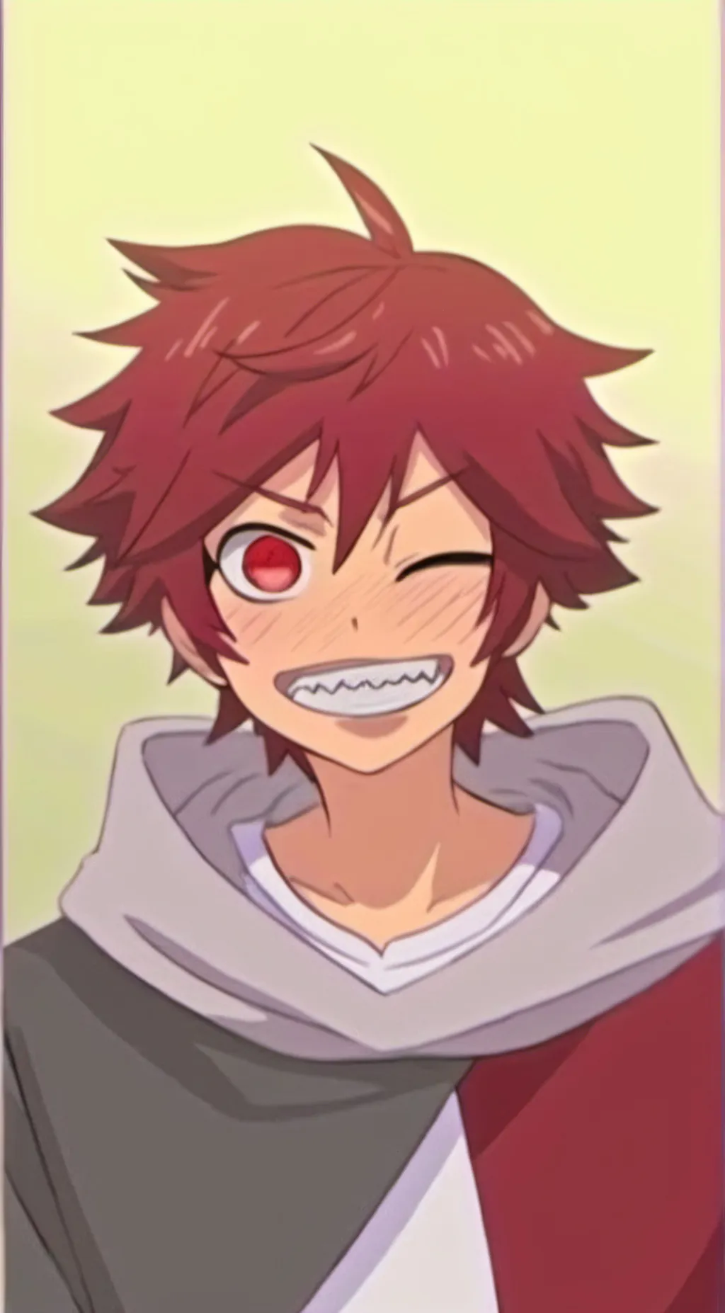 ai character: kirishima  background