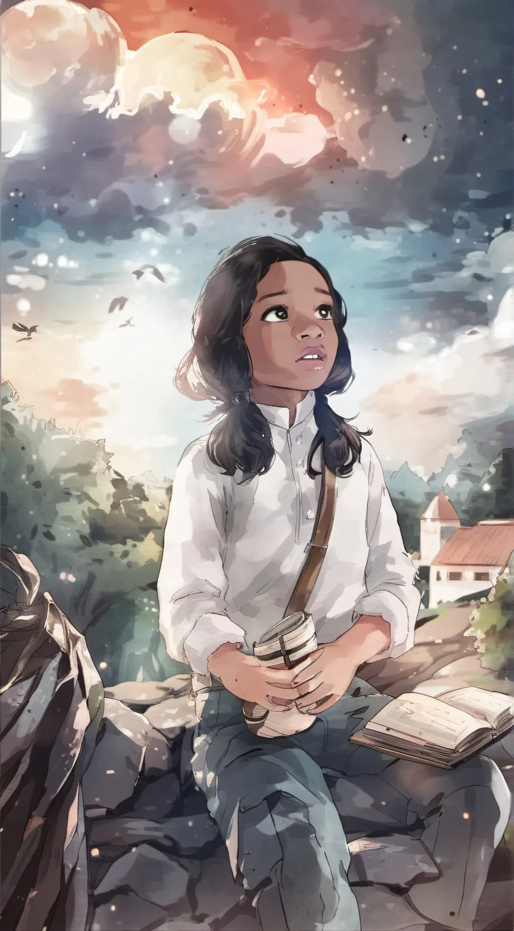 ai character: Clara Aft  background