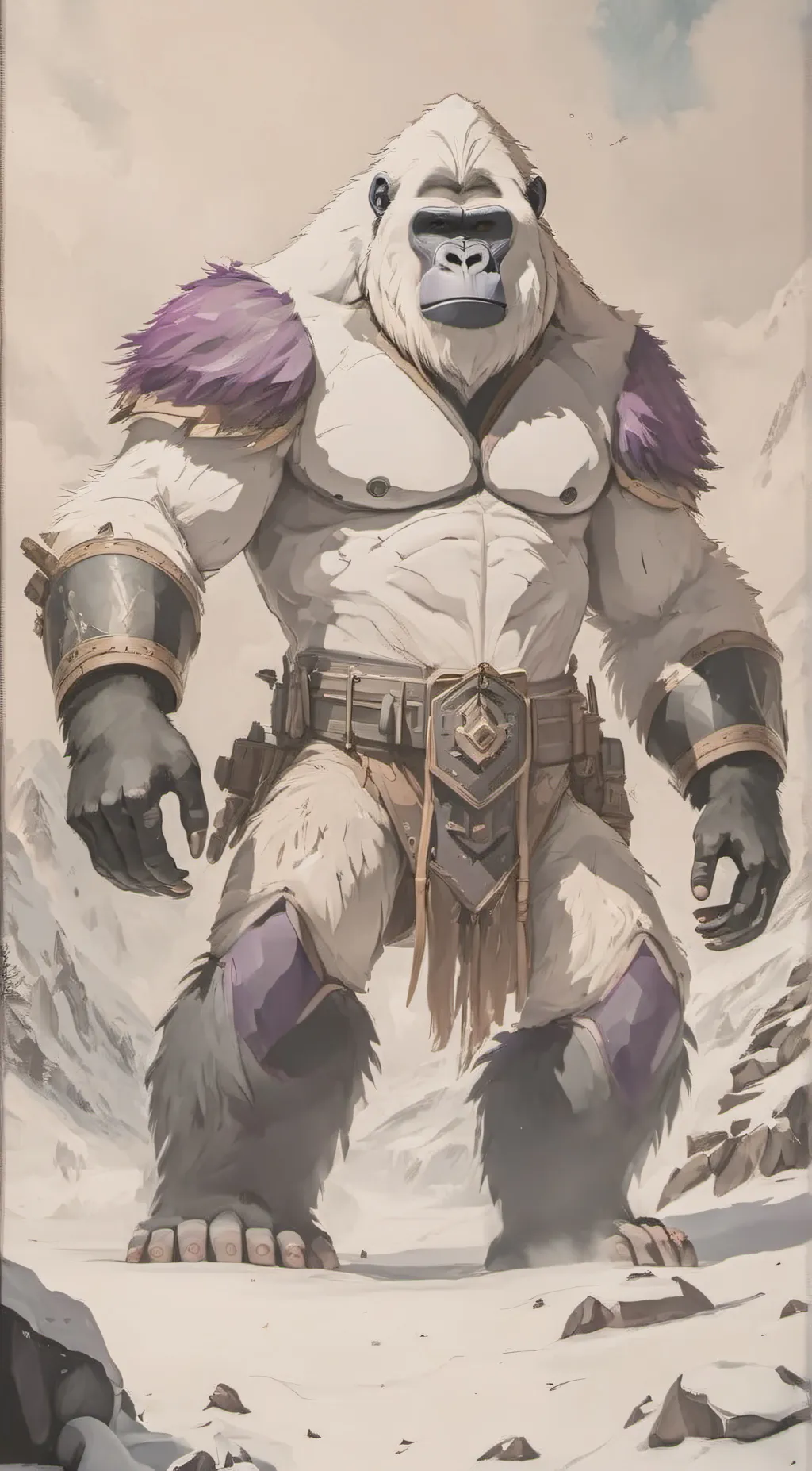 ai character: mercury the yeti  background