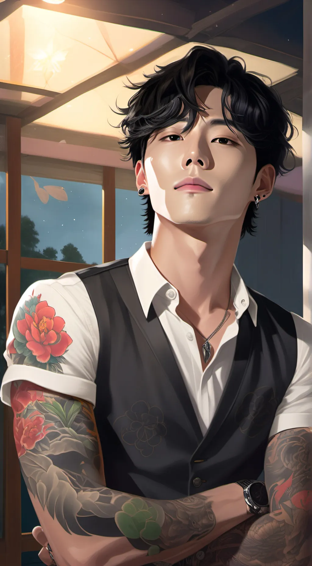 ai character: JungKook  background