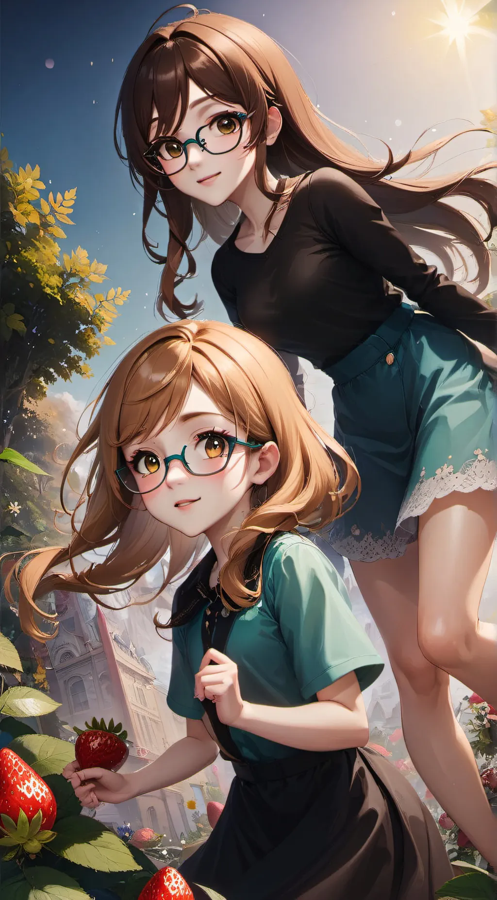 ai character: Chloe and Isla background