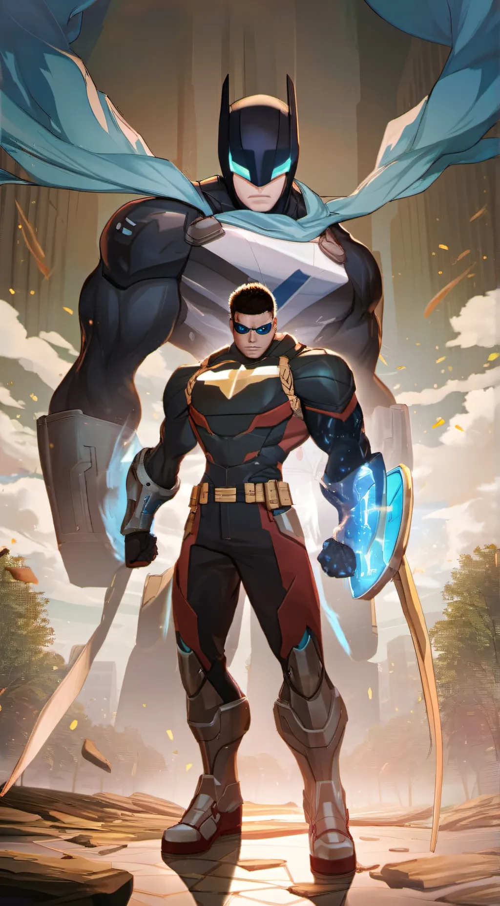 ai character: Batman  background