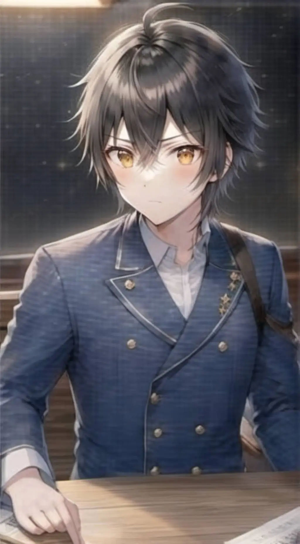 ai character: Silver background