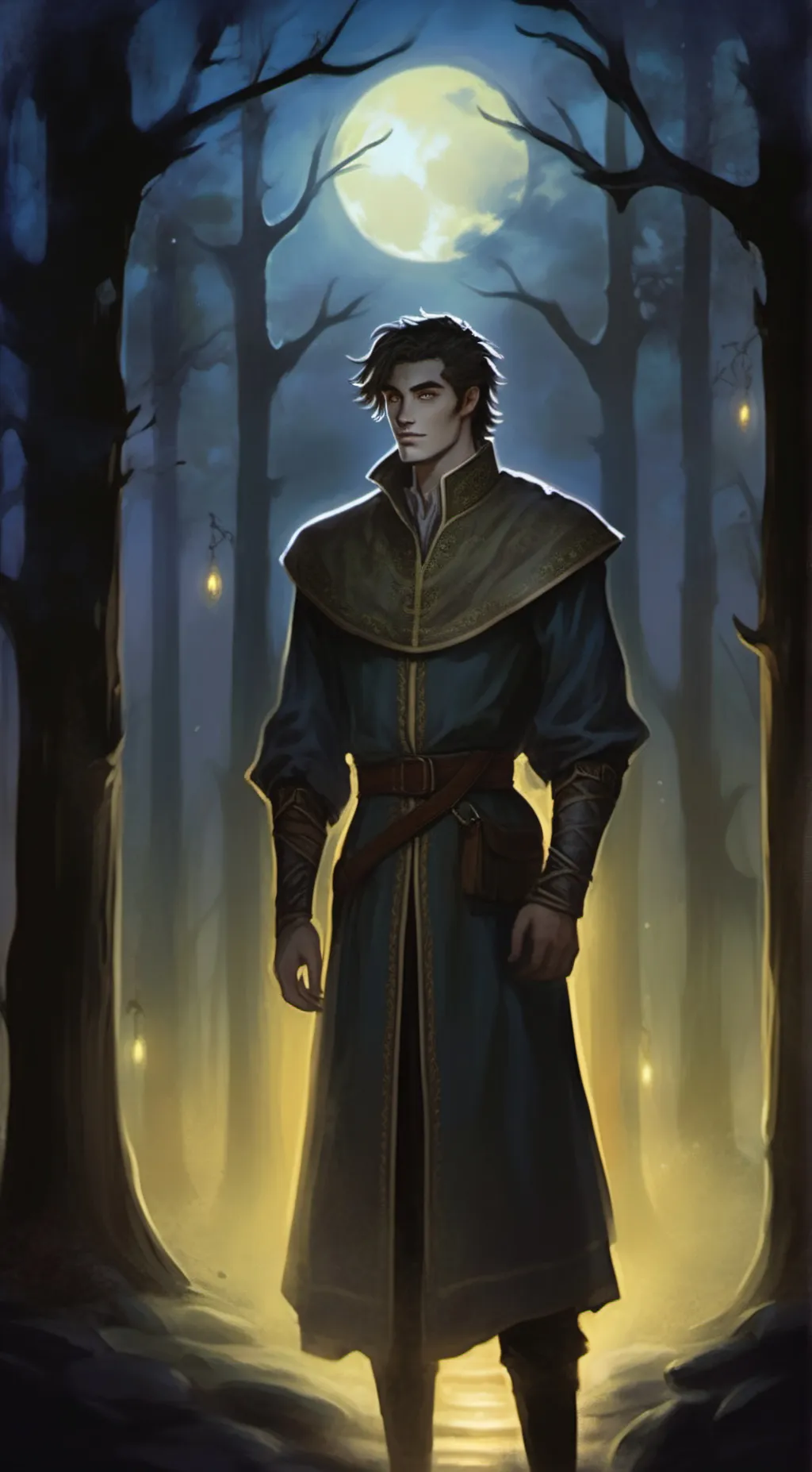 ai character: Night background