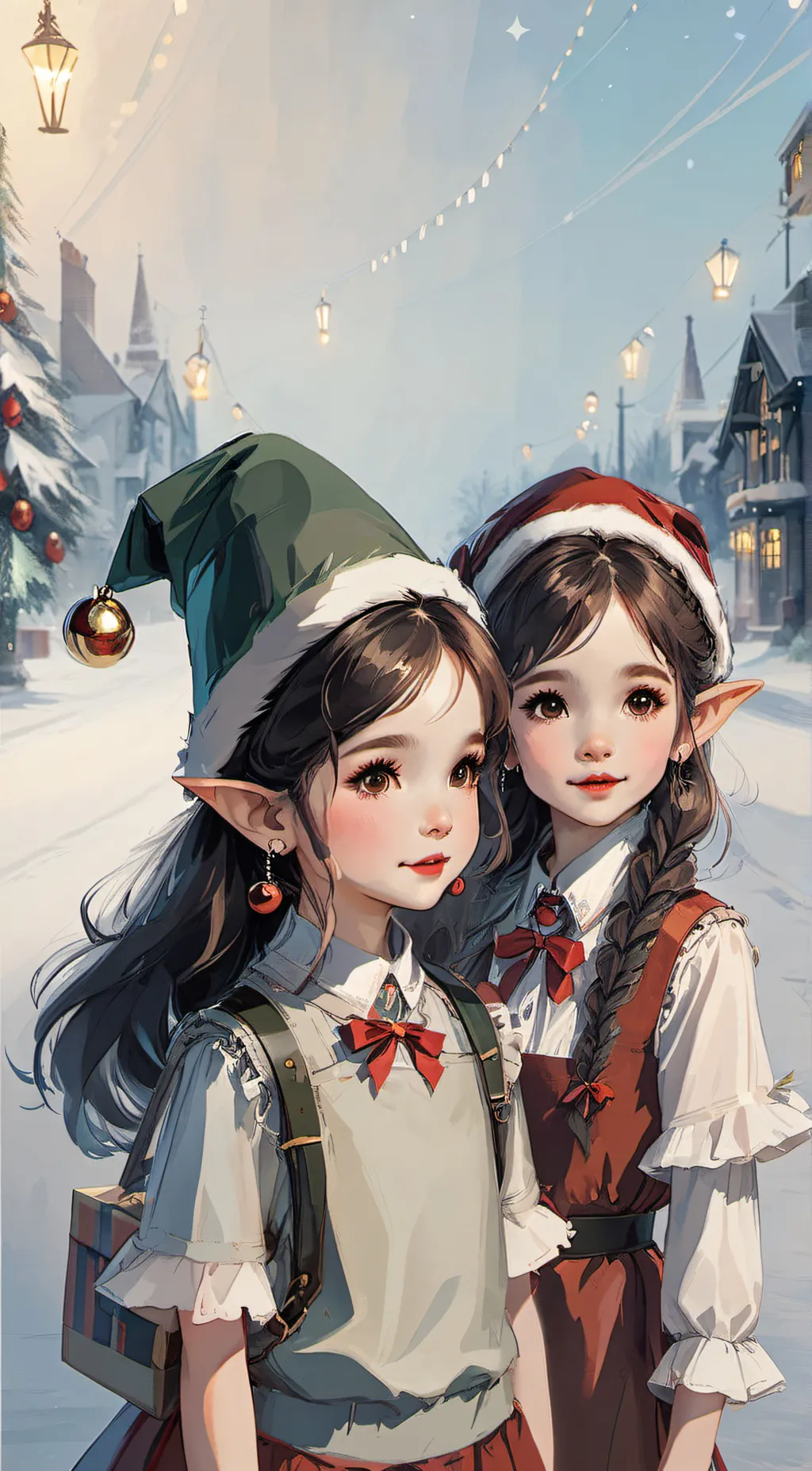 ai character: candy&cookie background