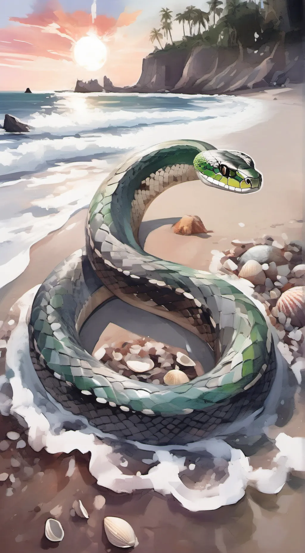 ai character: Molten background