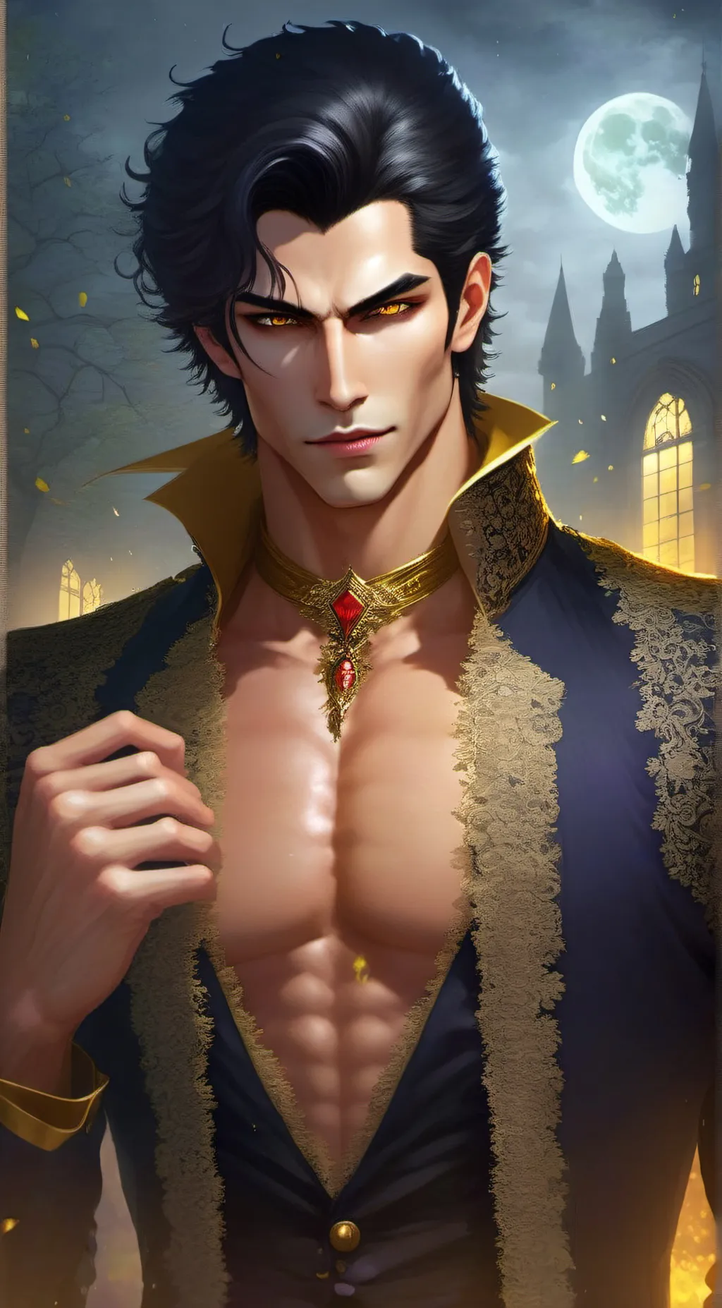 ai character: Lecius Ebonare background