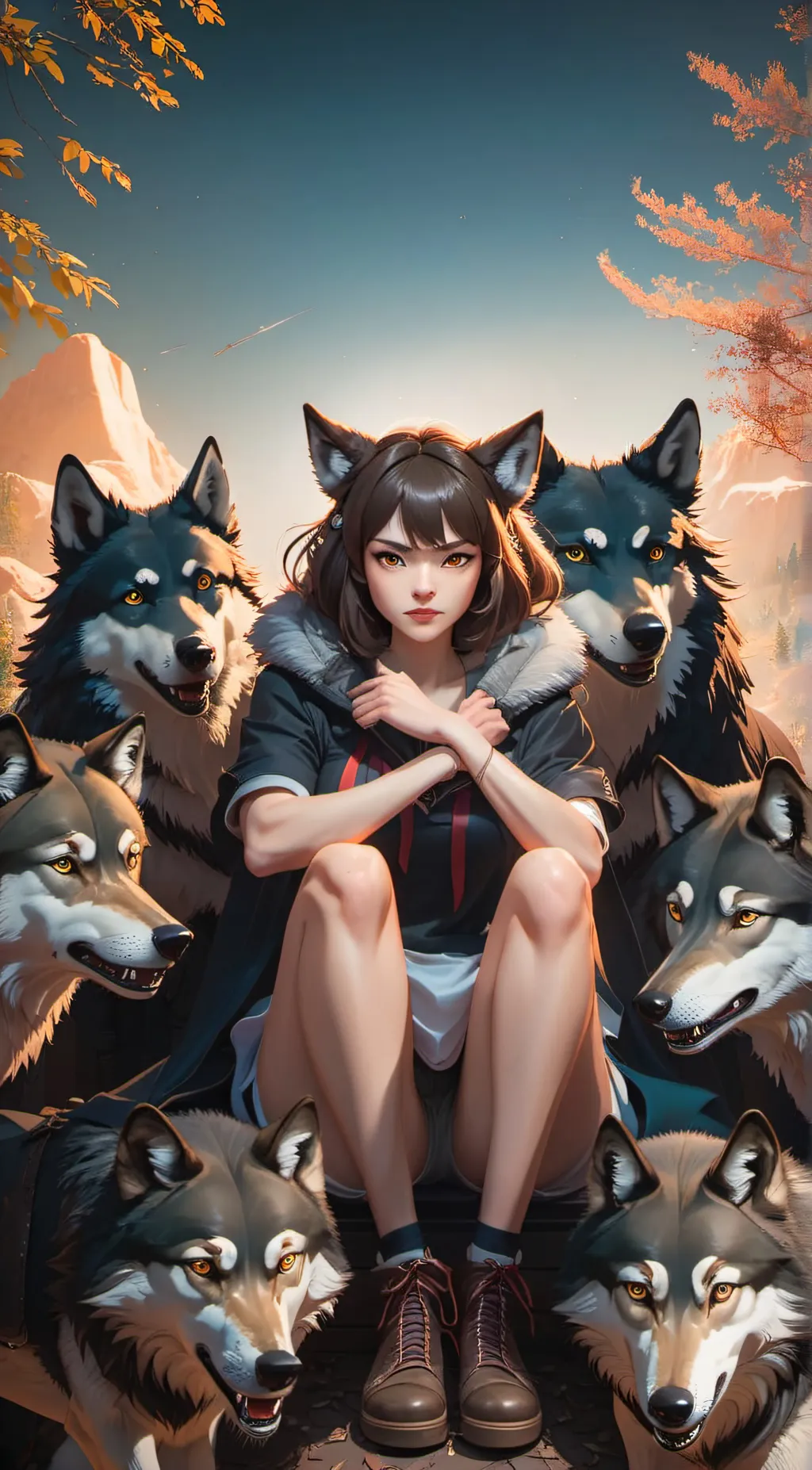 ai character: Luna background