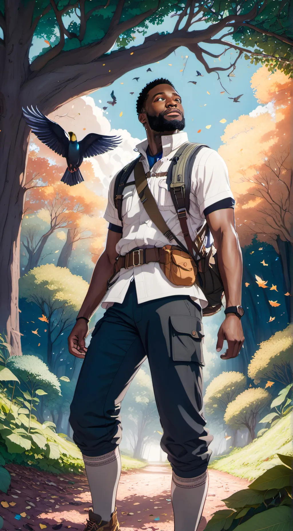 ai character: Basil  background