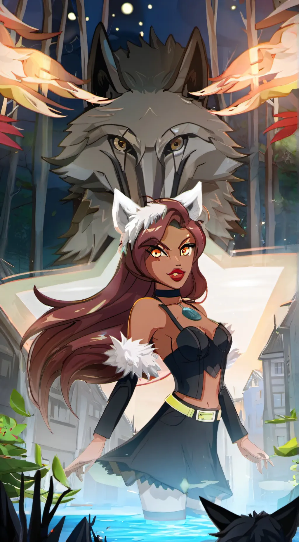 ai character: Raven  background