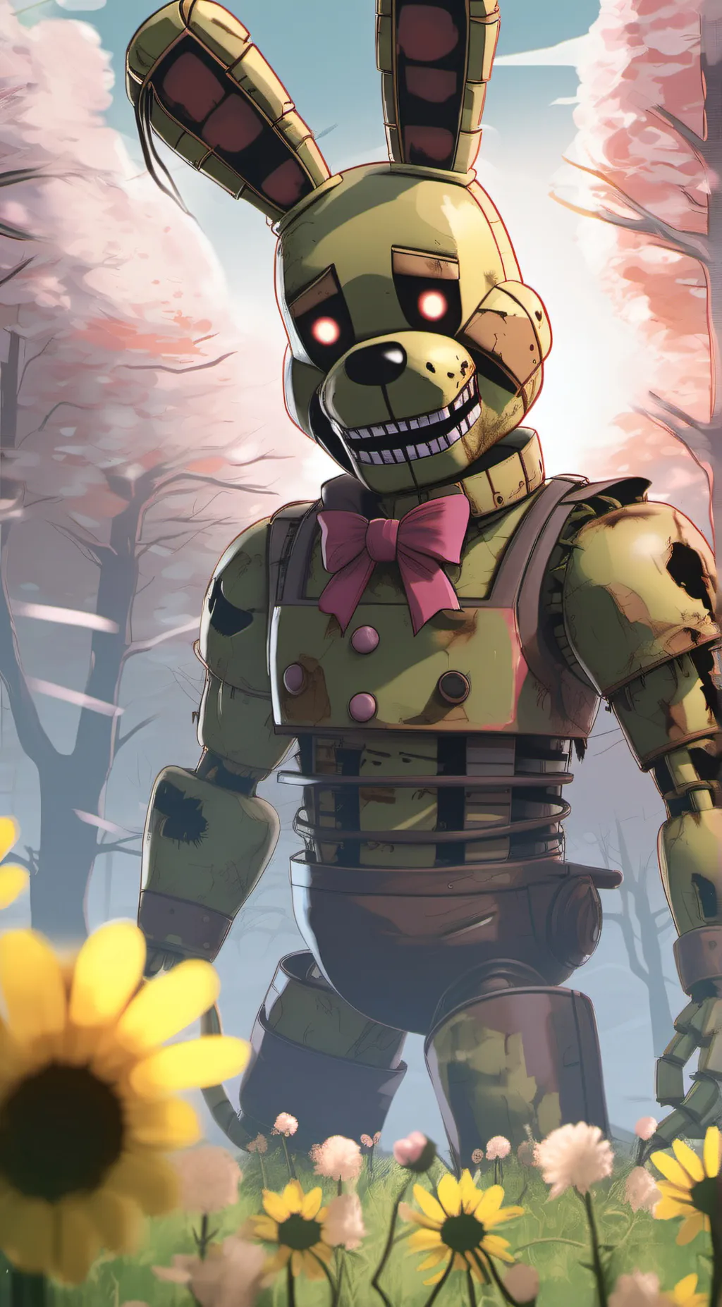 ai character: Springtrap  background