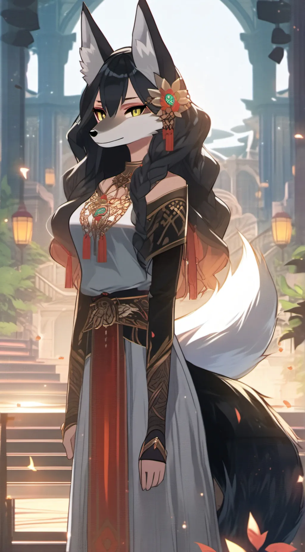 ai character: 🌙moon🌒 background