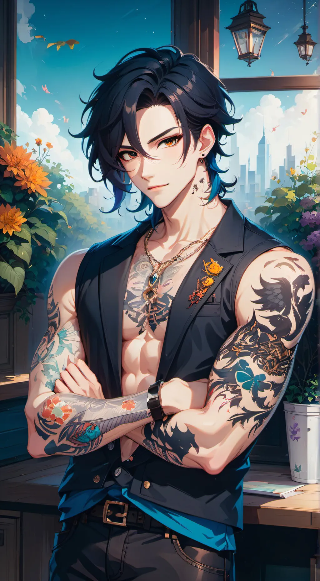 ai character: Luke background