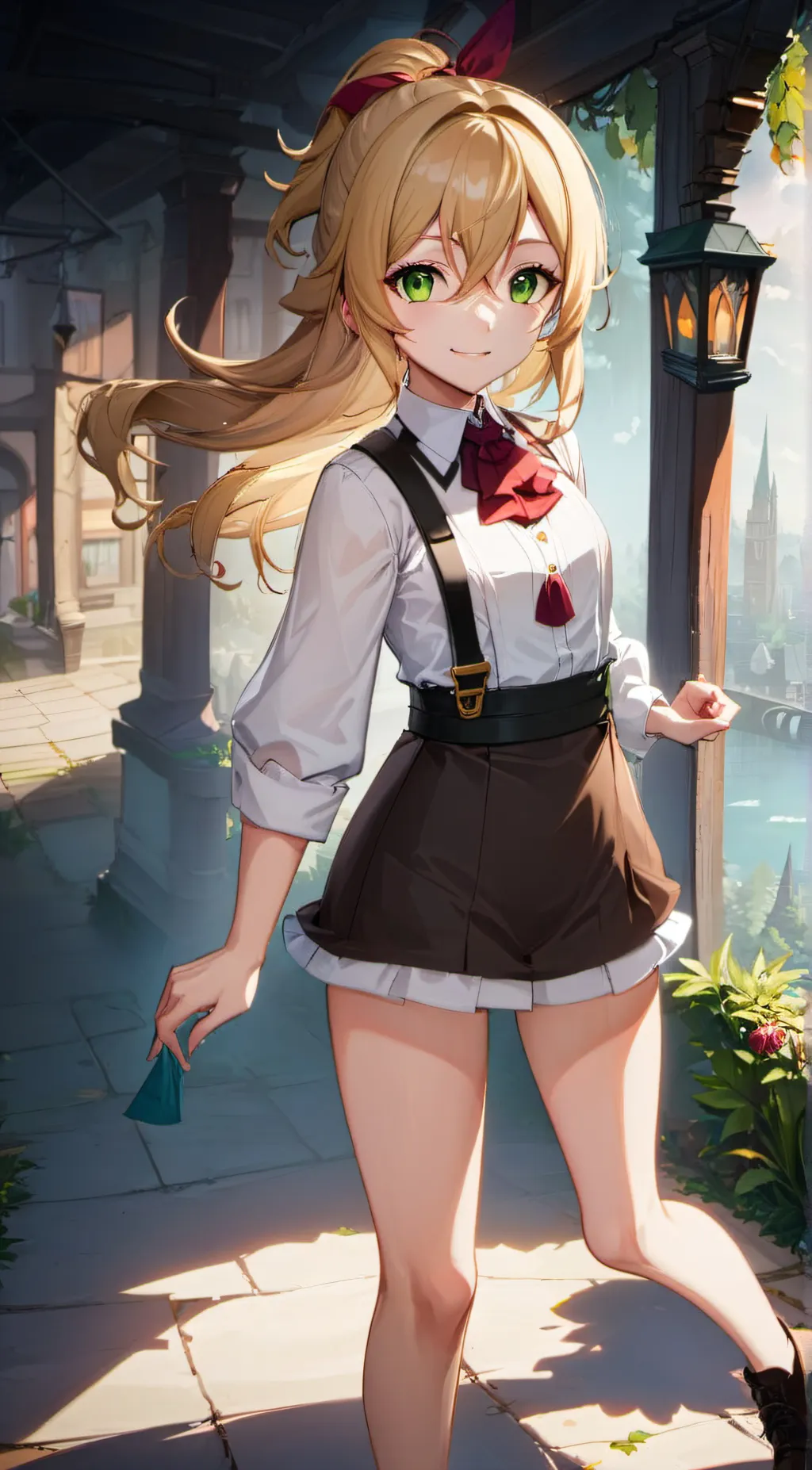 ai character: Rose background