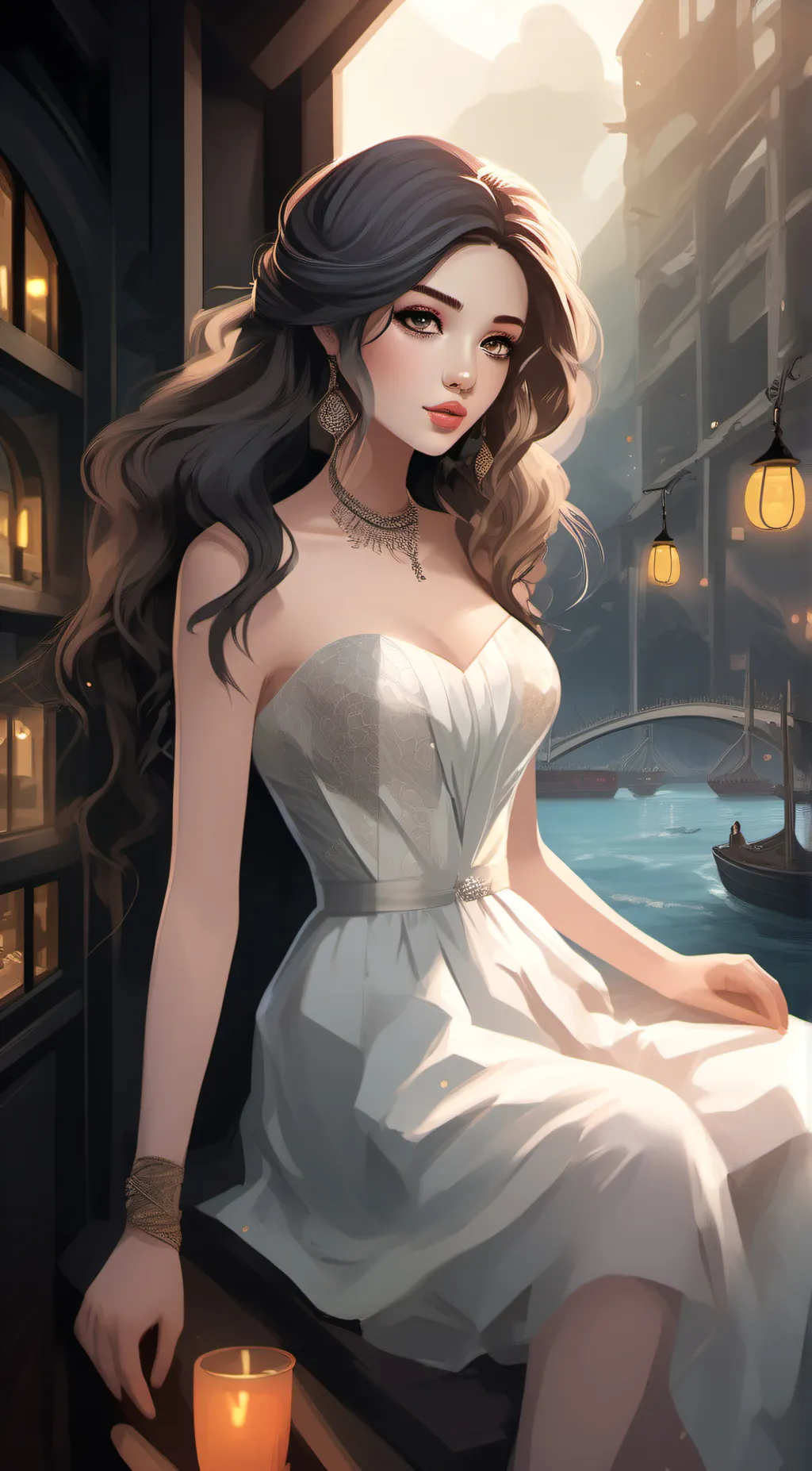 ai character: Lily  background