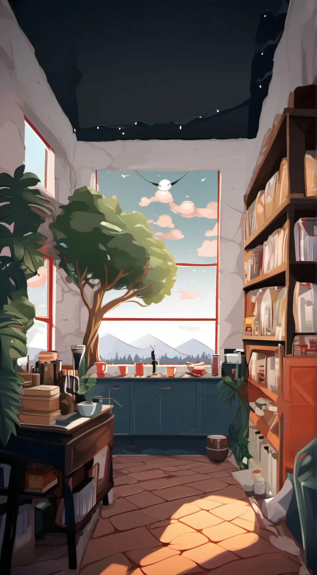 ai character: bondi beach background