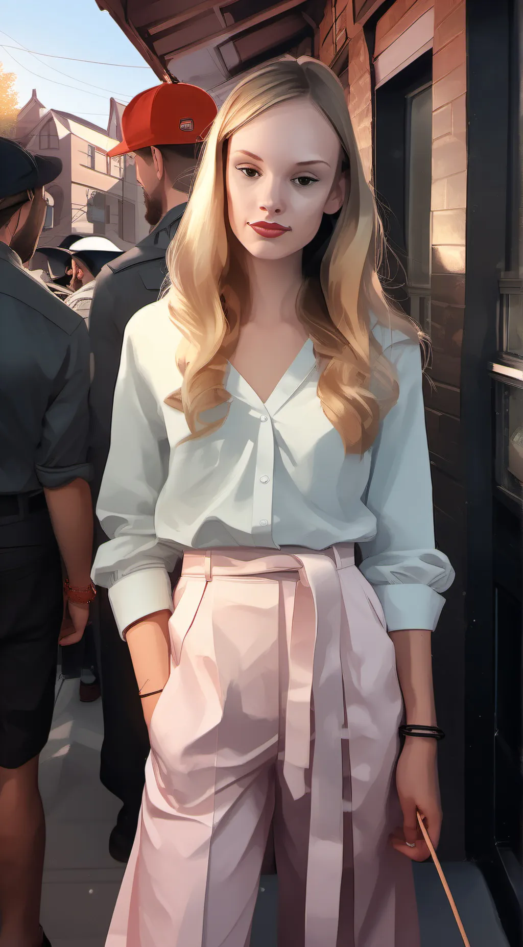 ai character: line background