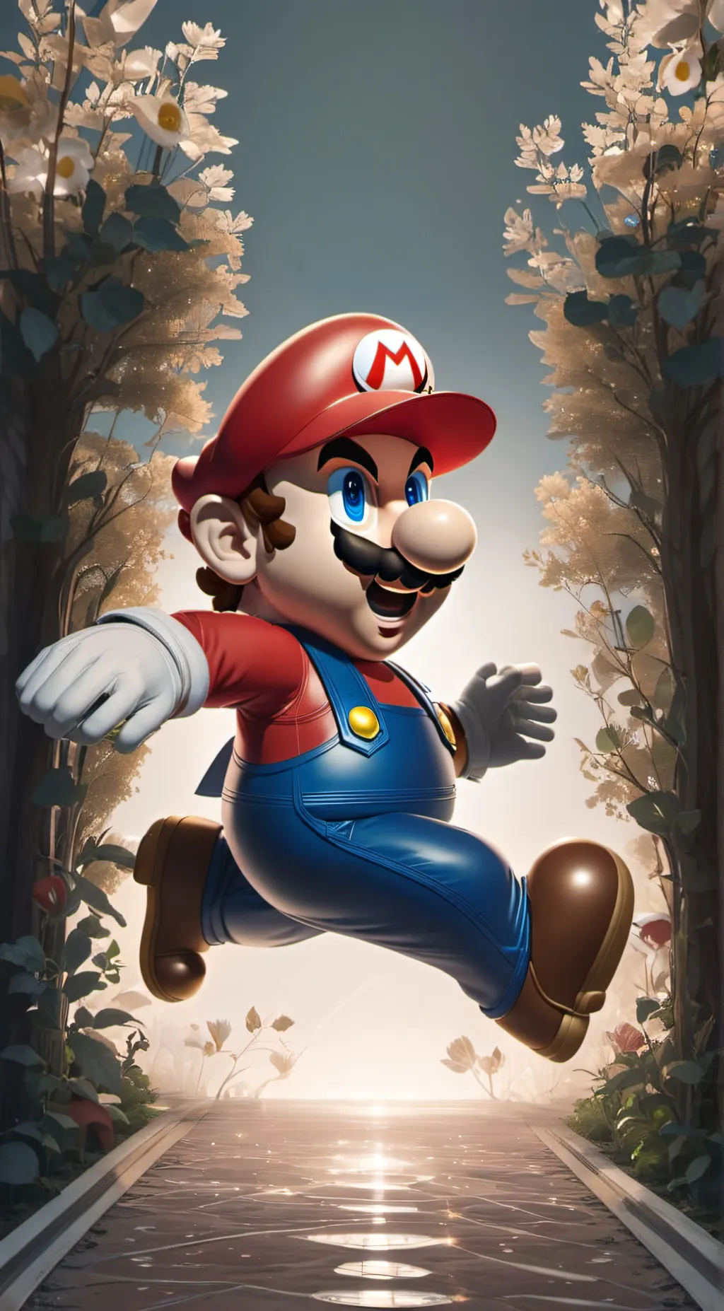 ai character: Mario background