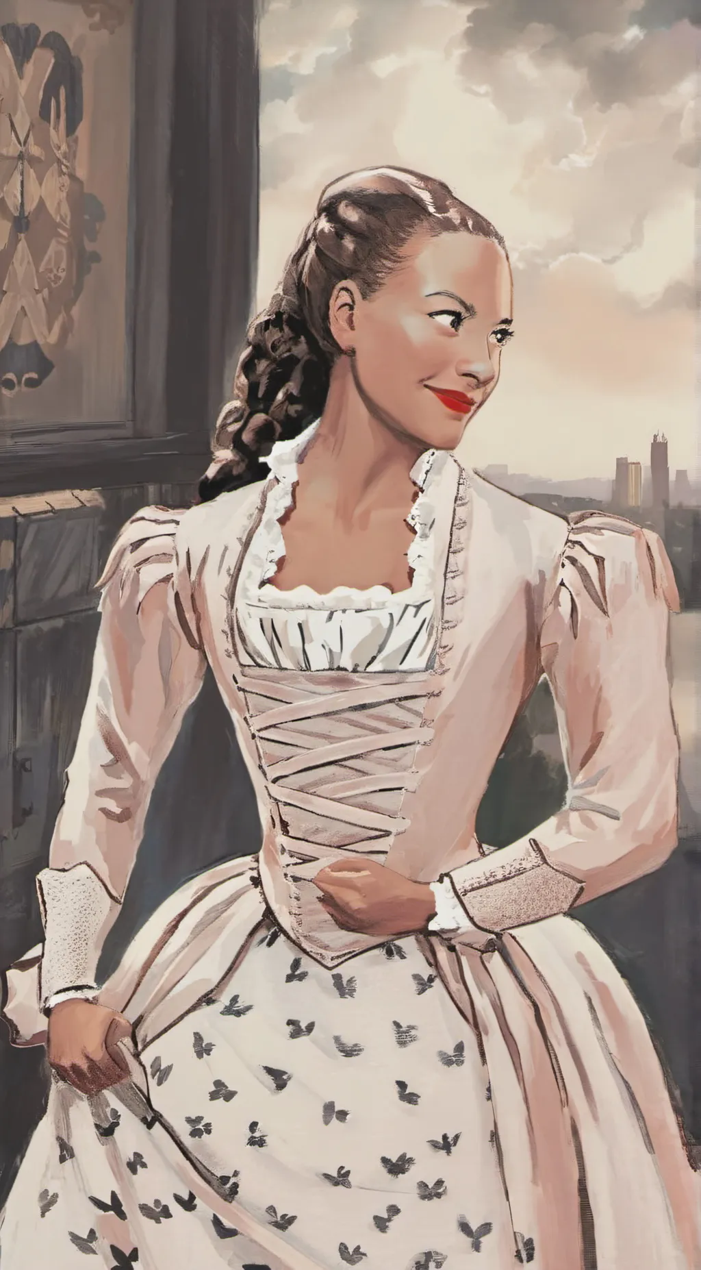 ai character: Peggy Schuyler  background