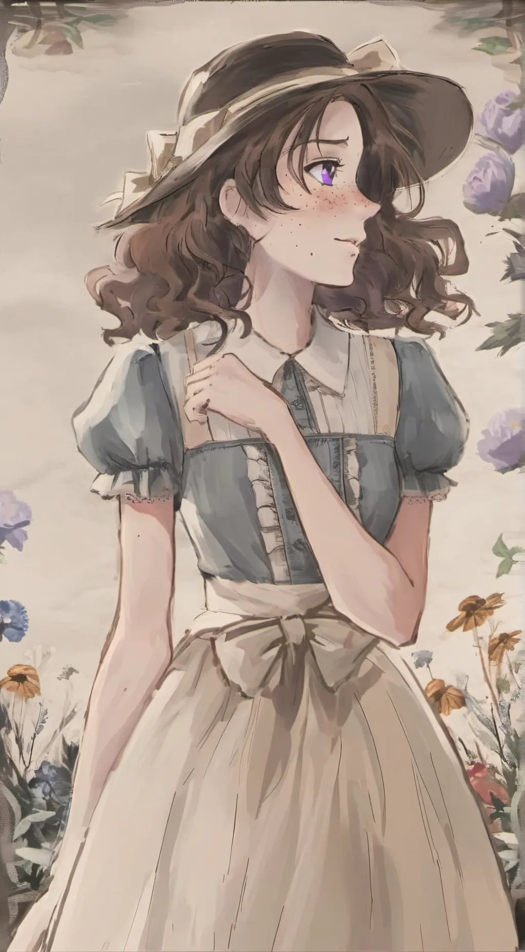 ai character: Galaxy background