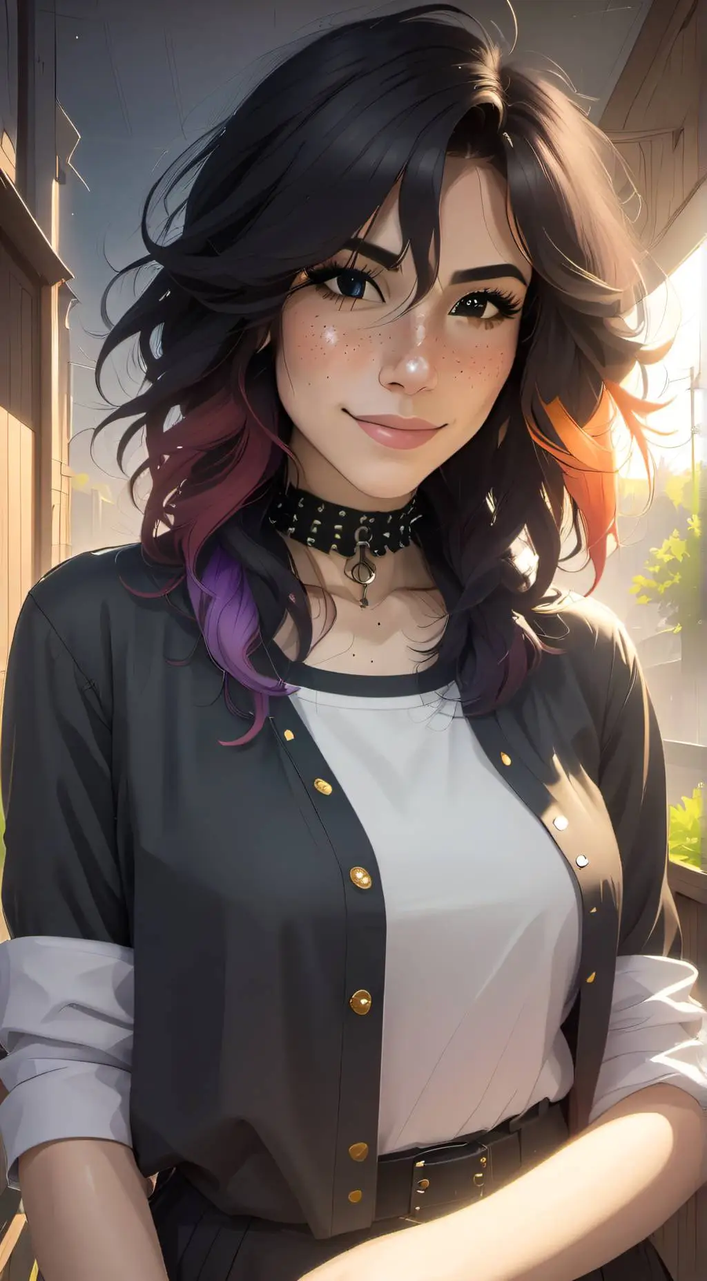 ai character: Luna background