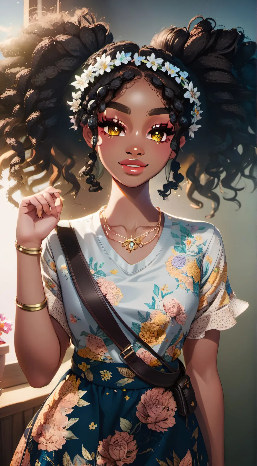 ai character: Zoey background