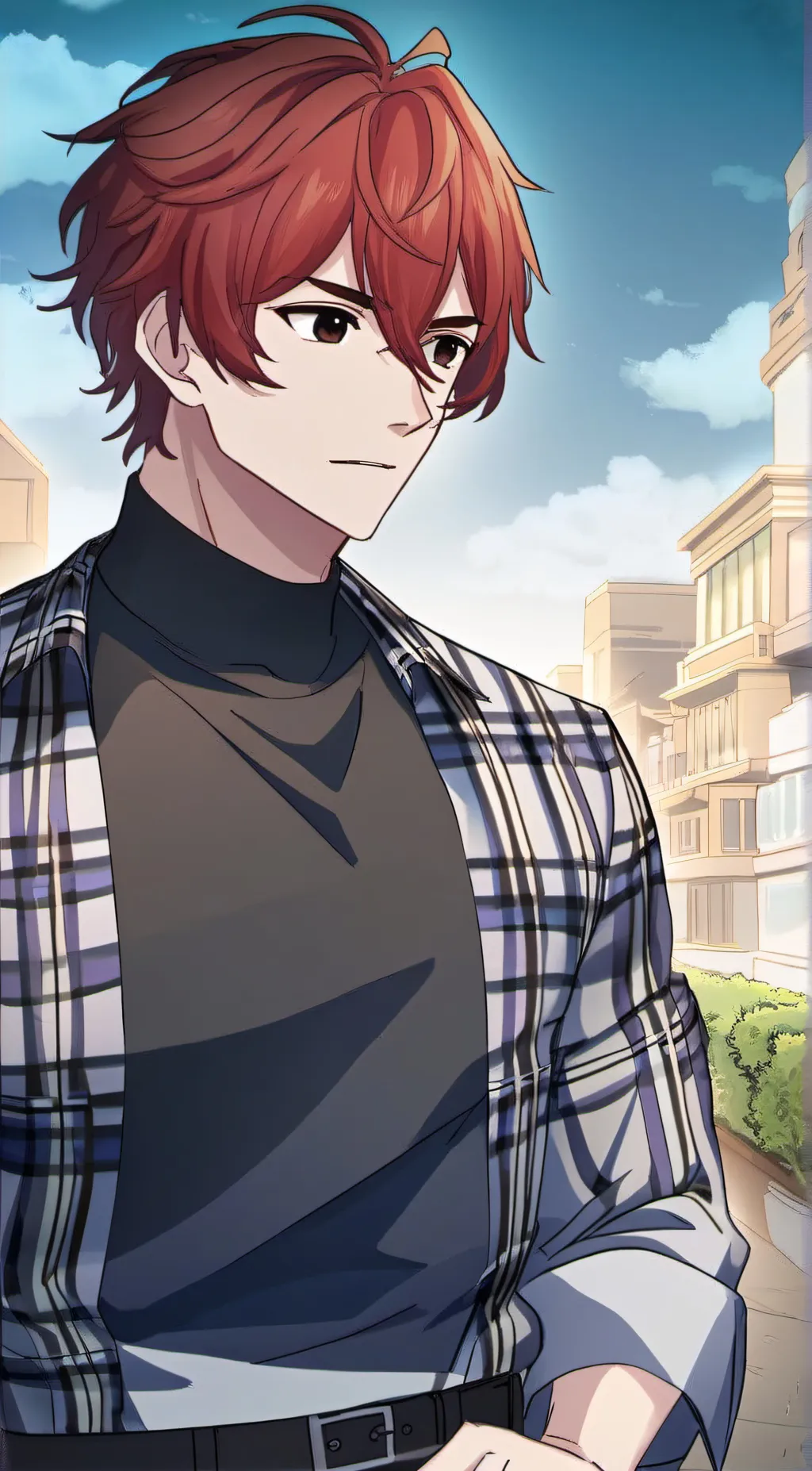 ai character: Akira shizuku  background