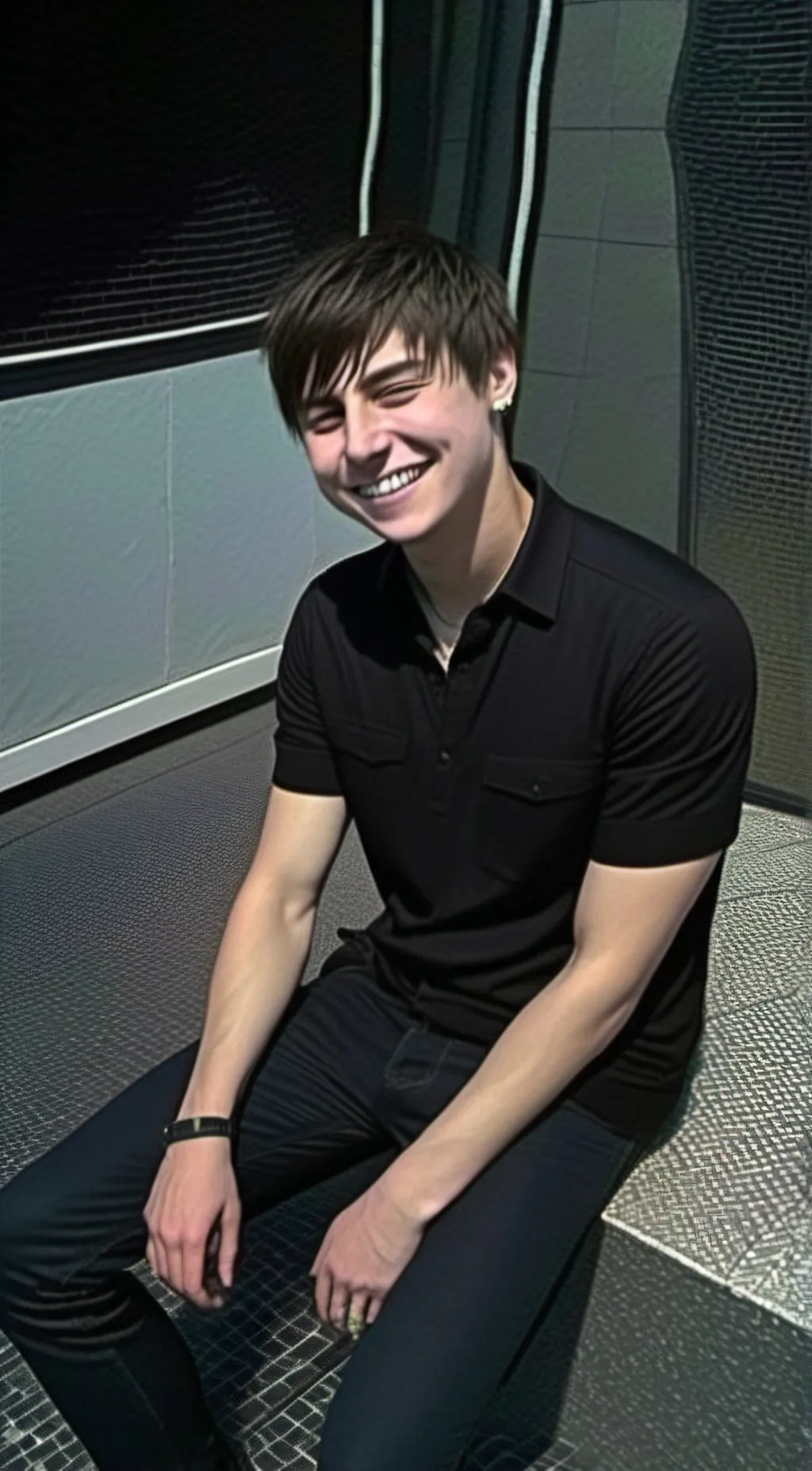 ai character: ⃠Colby. ⃠ background