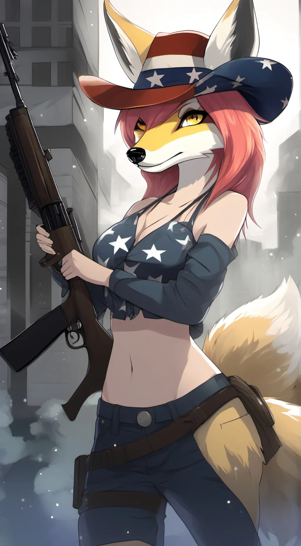 ai character: Fox background