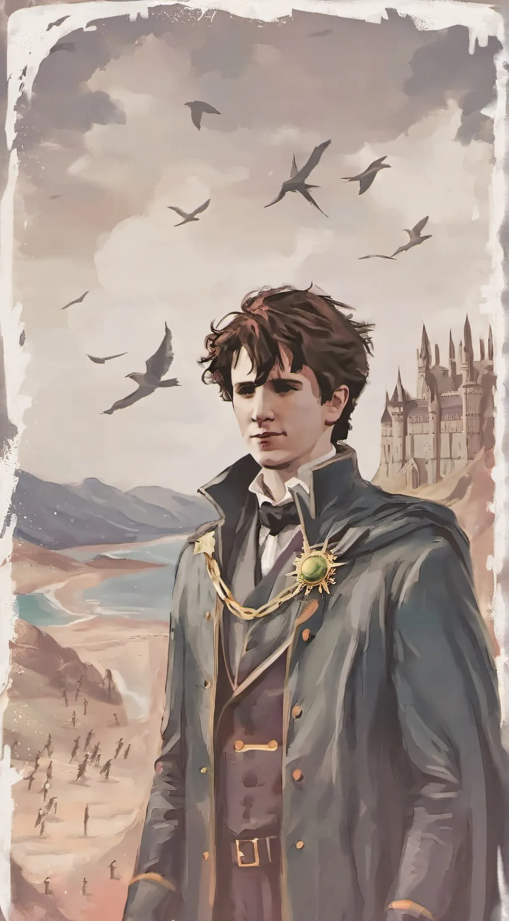 ai character: Regulus Black background