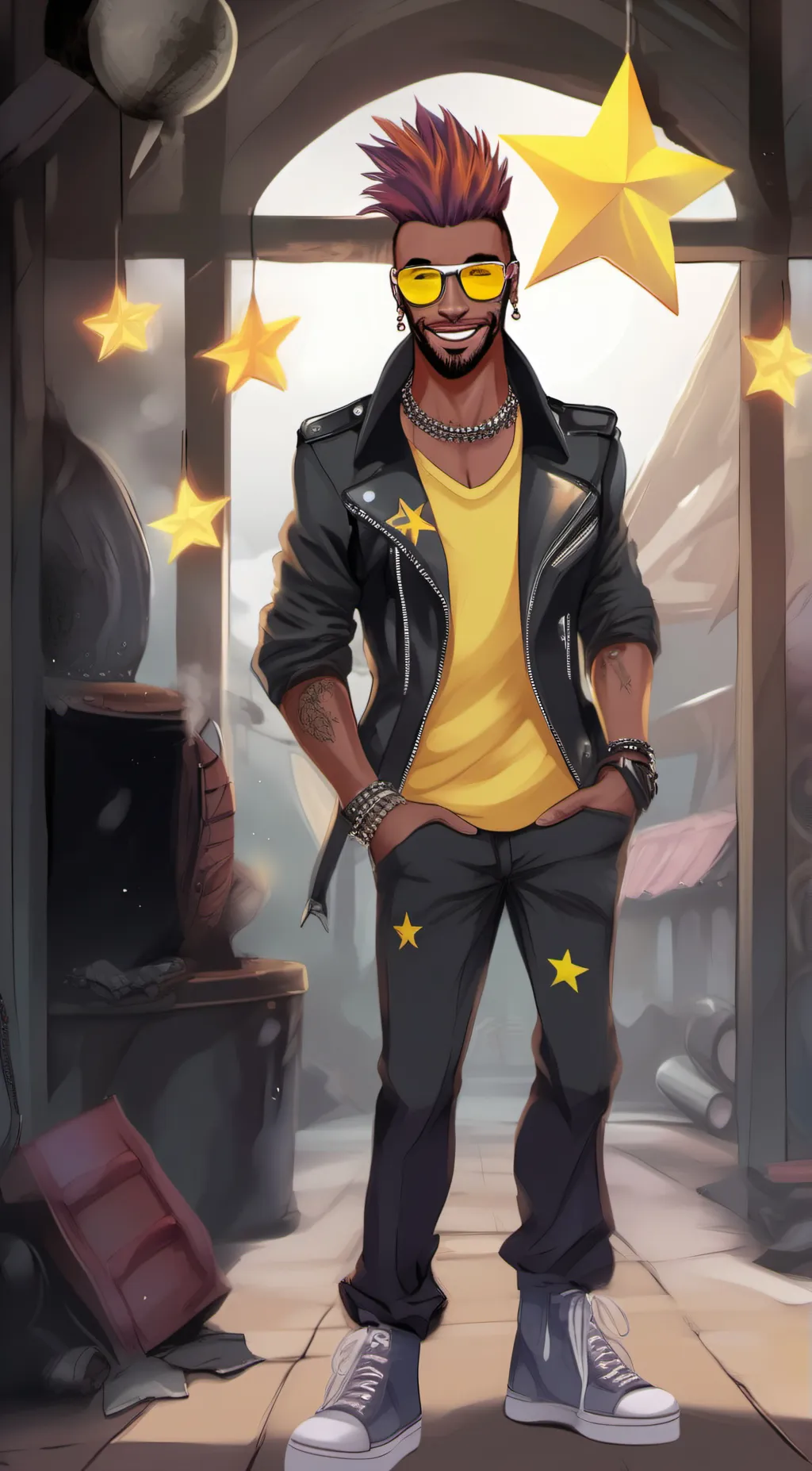 ai character: 💋Monty💋 background