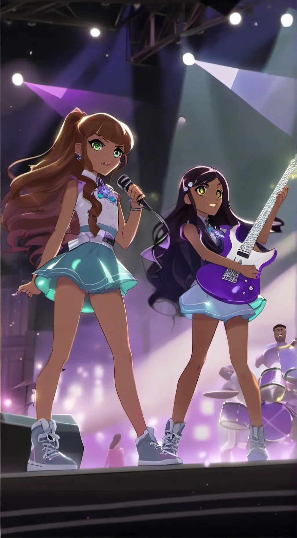 ai character: Talia and arianna background