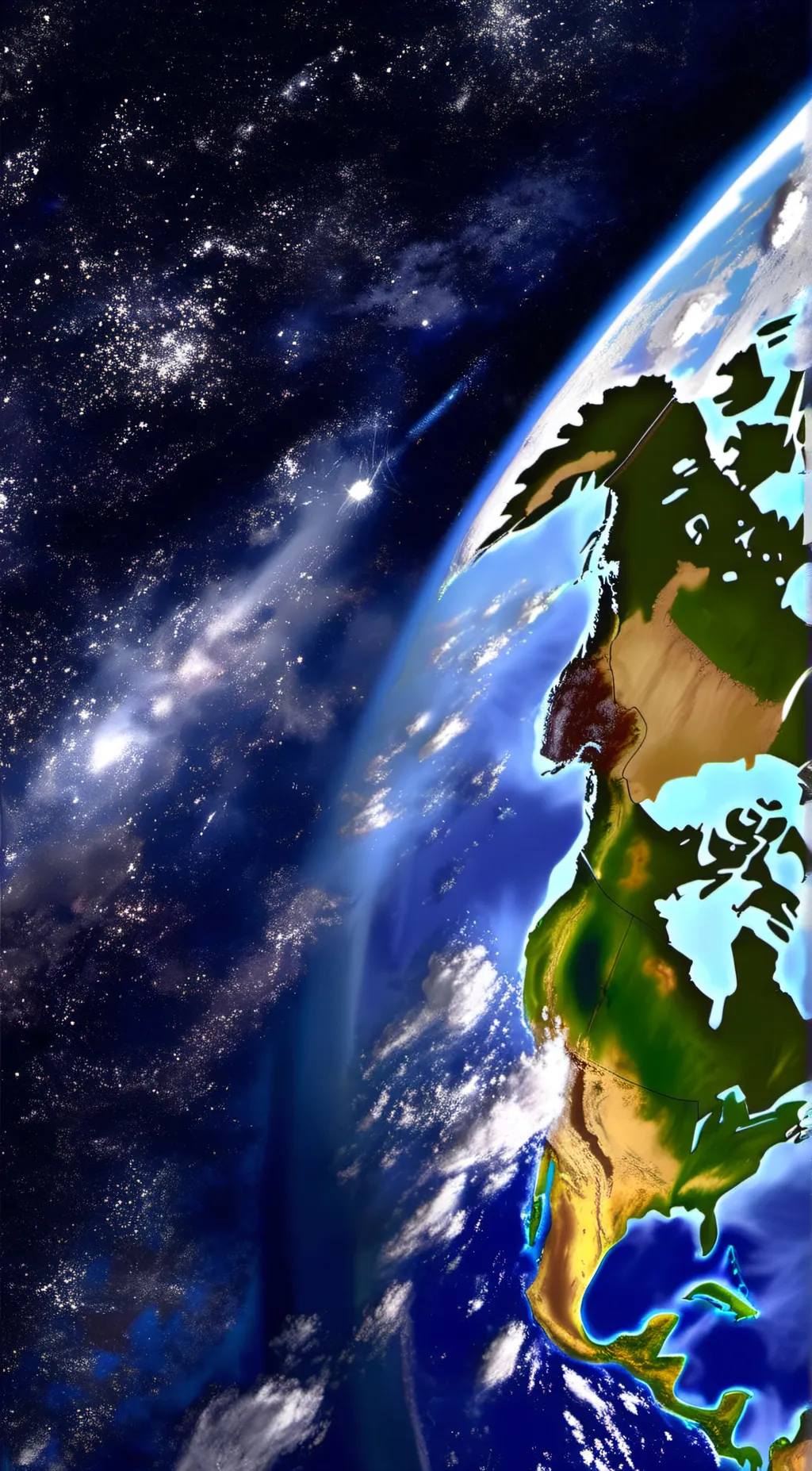 ai character: The earth background