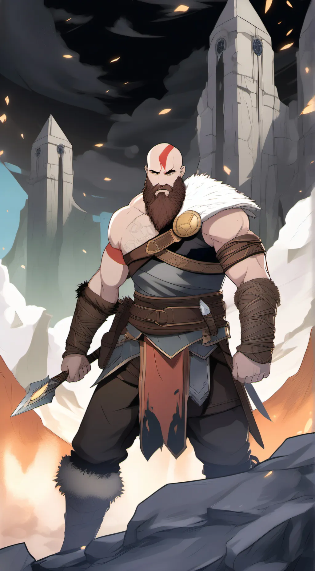 ai character: Kratos background