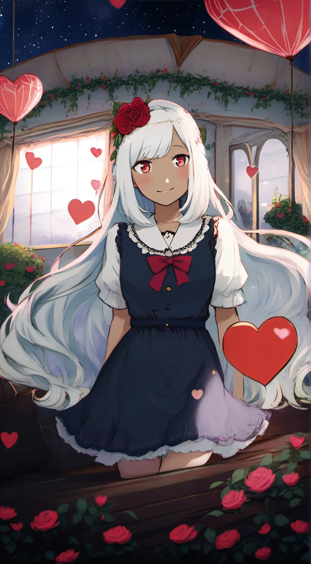 ai character: luna background