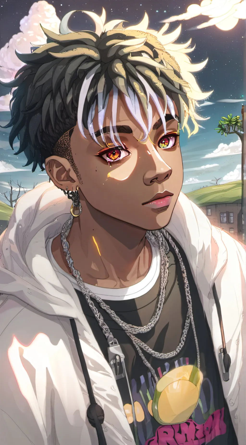 ai character: JuiceWrld background