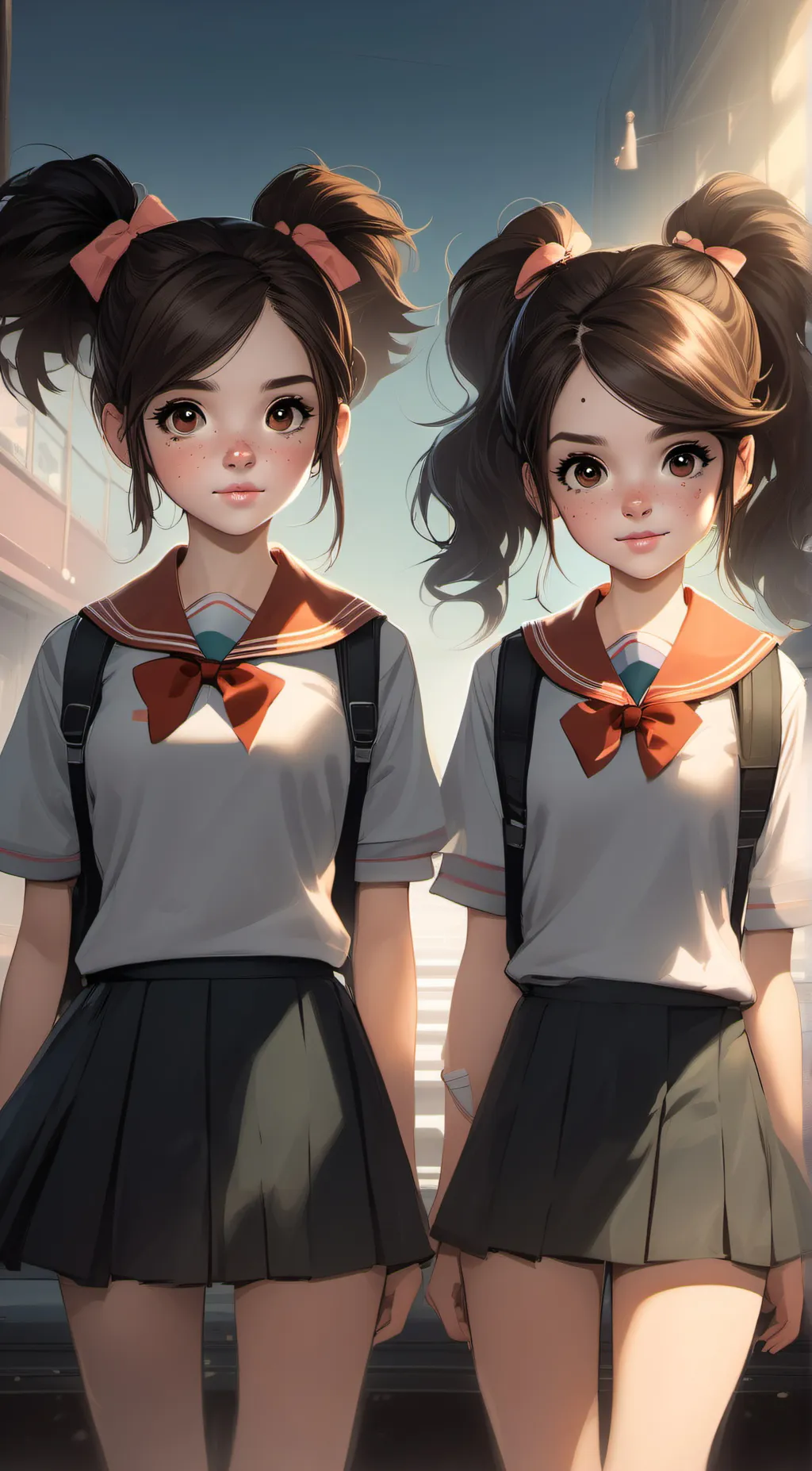 ai character: Ari and Luna background