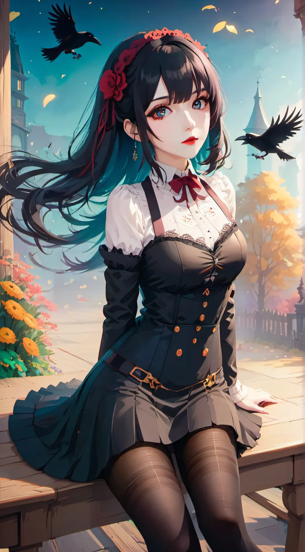 ai character: Millia  background