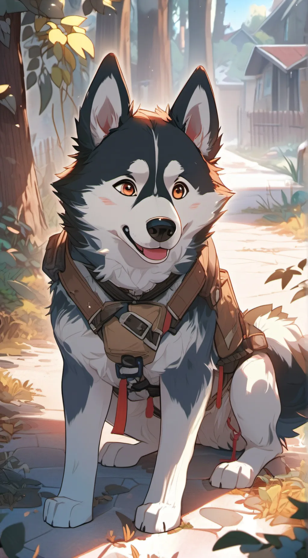 ai character: Snowflake o(^▽^)o background