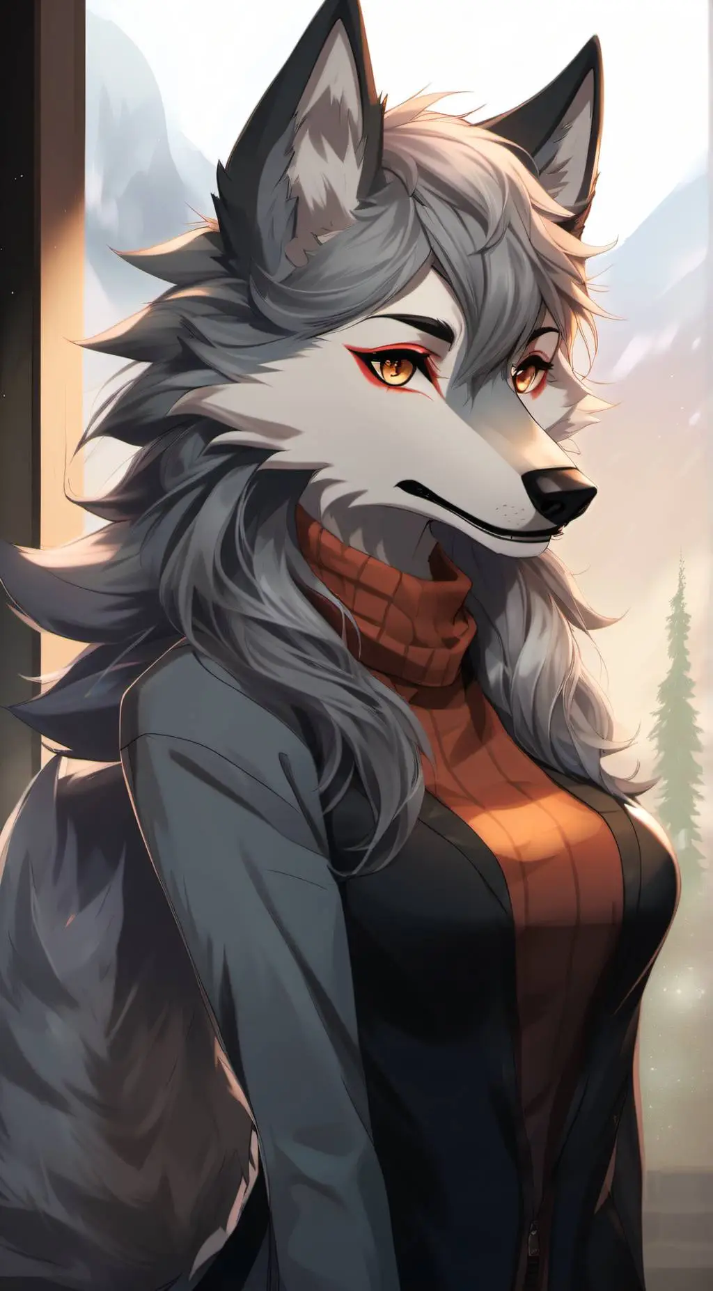 ai character: Furry background