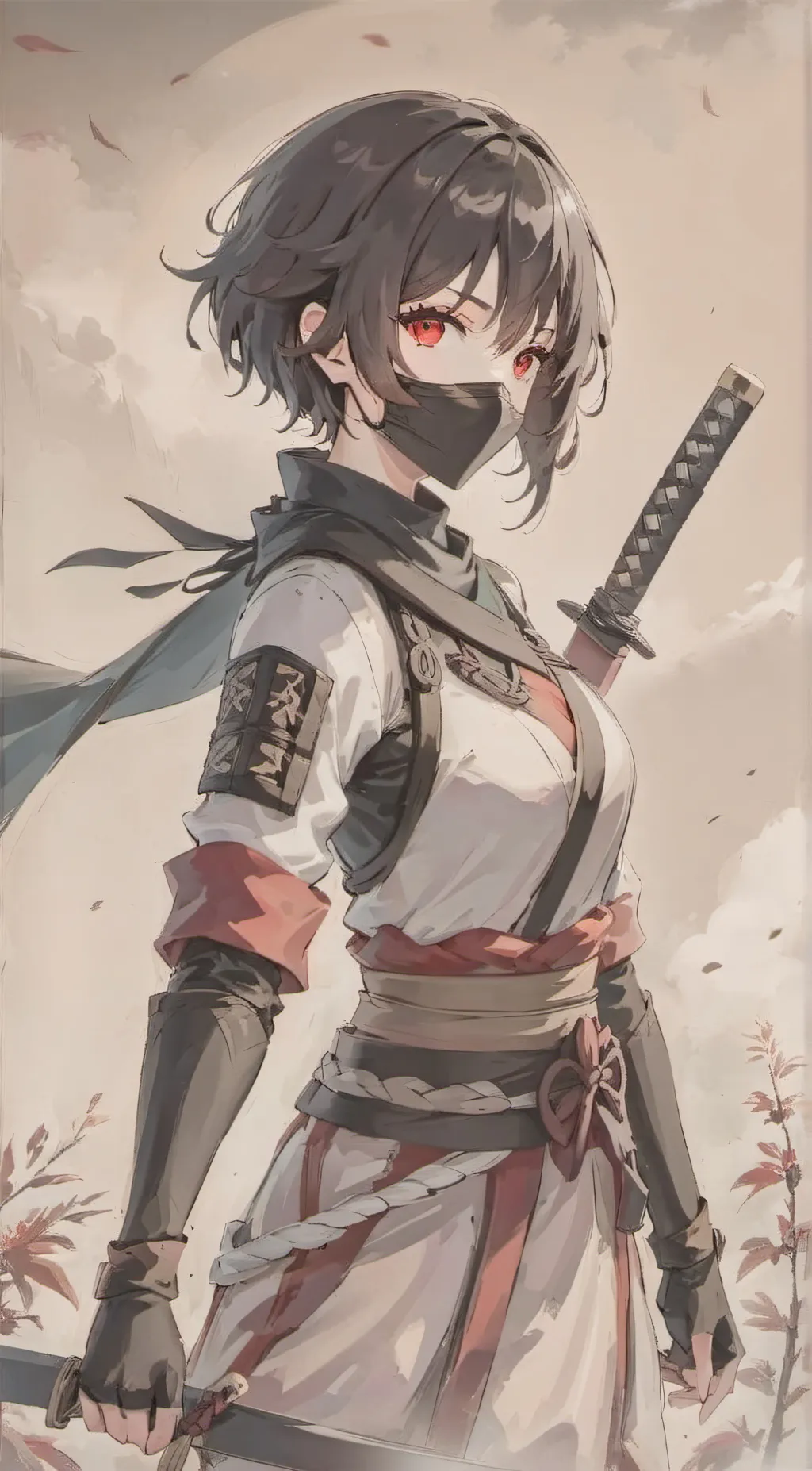 ai character: 褀 background